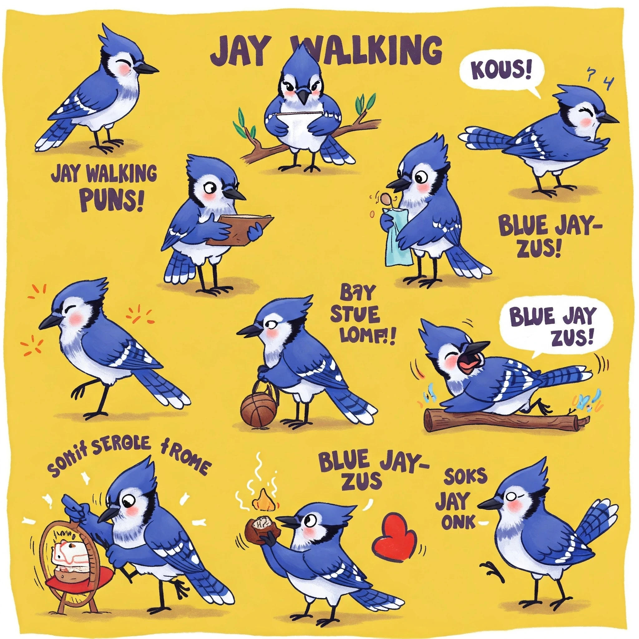 25+ Funny Blue Jay Bird Puns